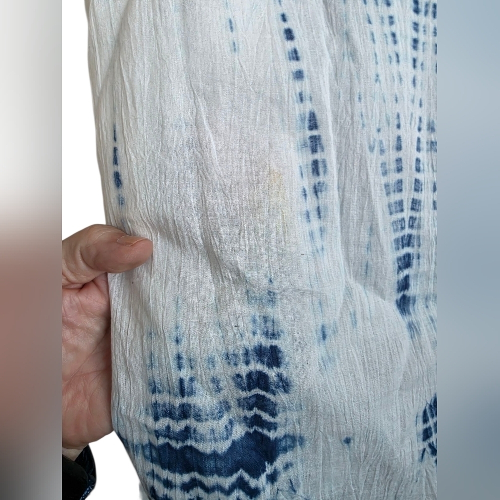 ❤️ 3 For 15 Blue and White Tie Dye Sleeveless Dress - Picture 4 of 4